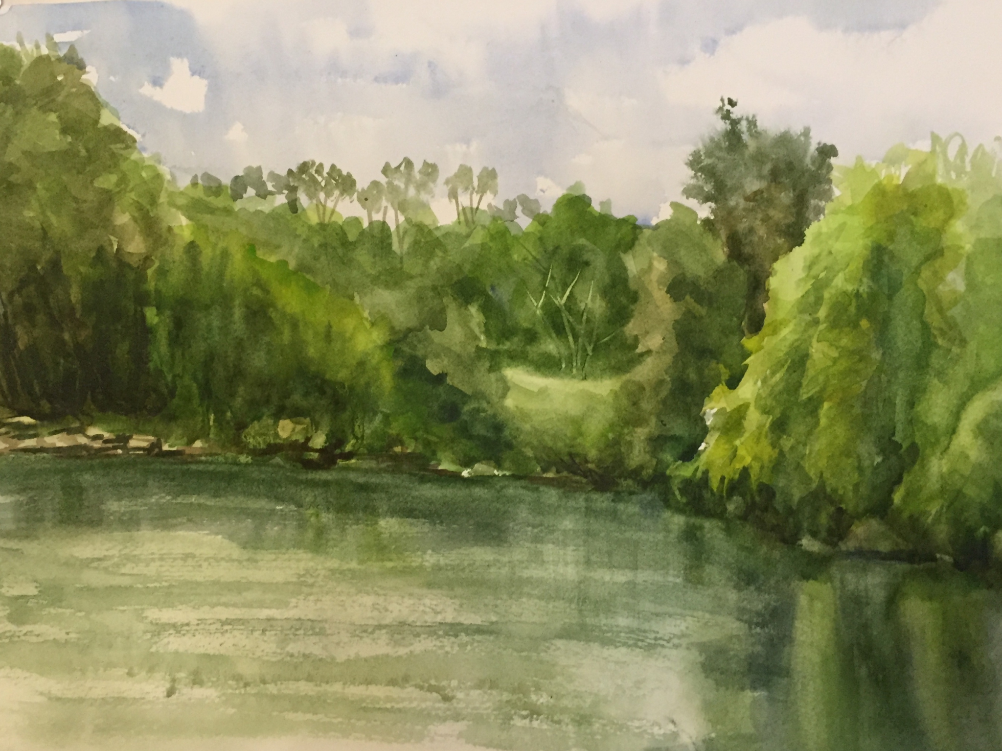 Click here to view Kennebec River Study - Gardiner by Linda Clowes Murray